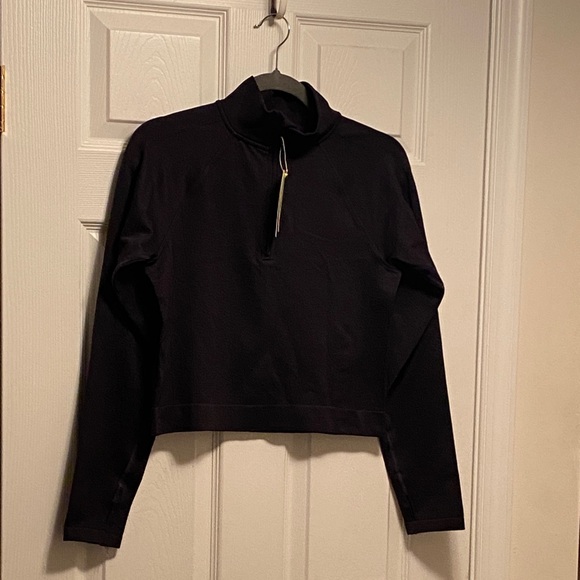 all in motion Tops - All in Motion Black Seamless 1/2 Zip Athletic Top…size L